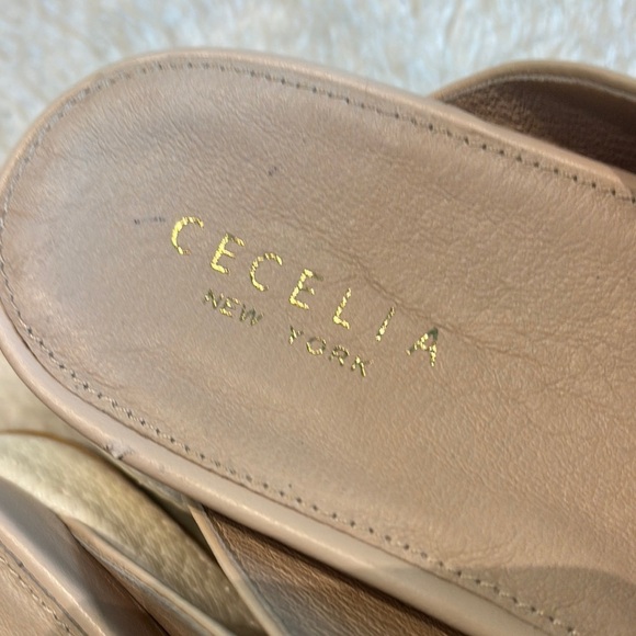 Cecelia New York Beige Crossover Mules - Picture 2 of 6